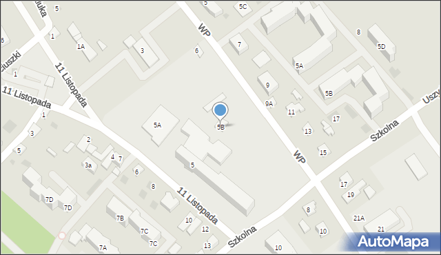 Ciechanowiec, 11 Listopada, 5B, mapa Ciechanowiec