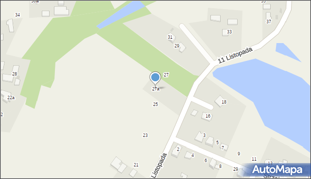 Ćwiklice, 11 Listopada, 27a, mapa Ćwiklice
