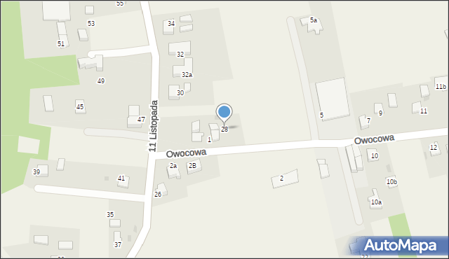 Ćwiklice, 11 Listopada, 28, mapa Ćwiklice