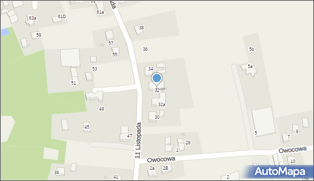 Ćwiklice, 11 Listopada, 32, mapa Ćwiklice