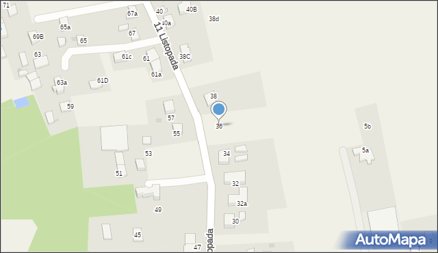 Ćwiklice, 11 Listopada, 36, mapa Ćwiklice