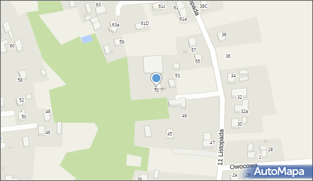 Ćwiklice, 11 Listopada, 51, mapa Ćwiklice