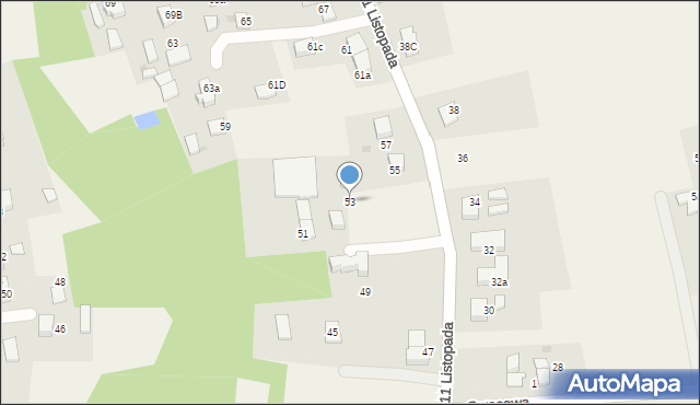 Ćwiklice, 11 Listopada, 53, mapa Ćwiklice