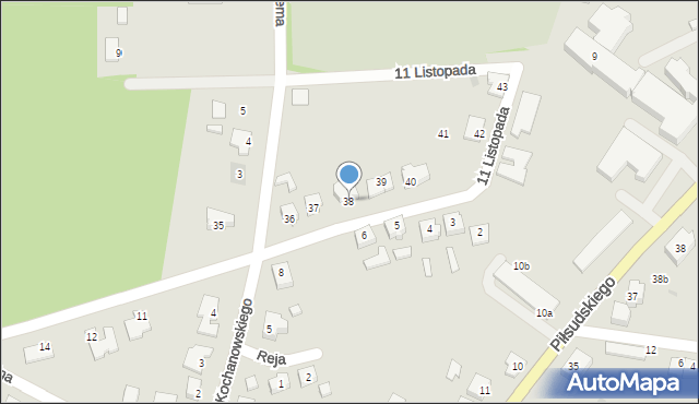 Drezdenko, 11 Listopada, 38, mapa Drezdenko