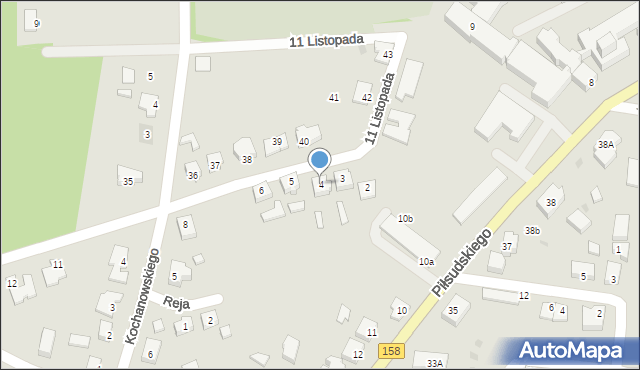 Drezdenko, 11 Listopada, 4, mapa Drezdenko