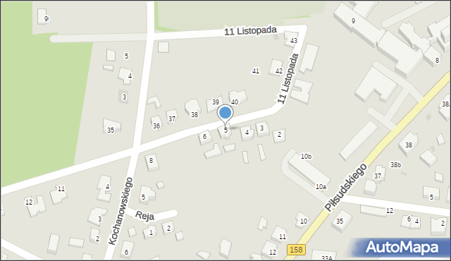 Drezdenko, 11 Listopada, 5, mapa Drezdenko