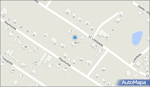 Działdowo, 11 Listopada, 7d, mapa Działdowo