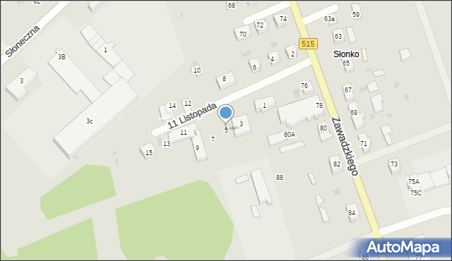 Dzierzgoń, 11 Listopada, 5, mapa Dzierzgoń