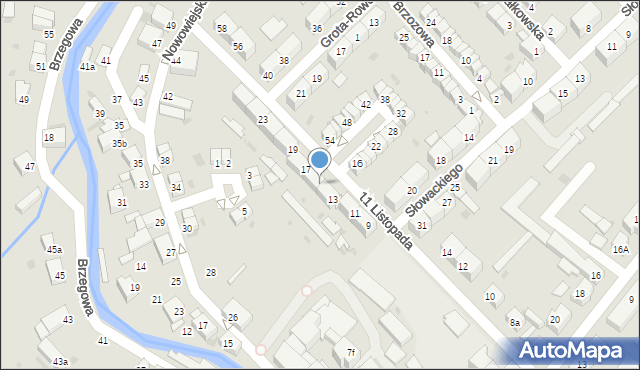 Dzierżoniów, 11 Listopada, 15, mapa Dzierżoniów