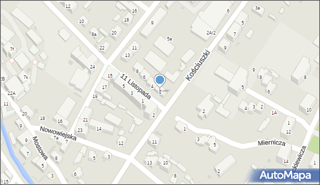 Dzierżoniów, 11 Listopada, 2, mapa Dzierżoniów