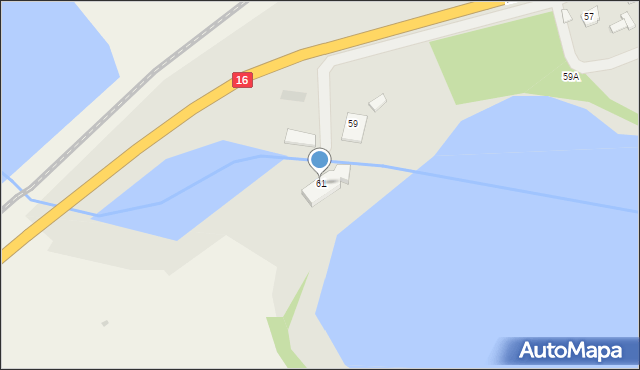 Ełk, 11 Listopada, 61, mapa Ełku