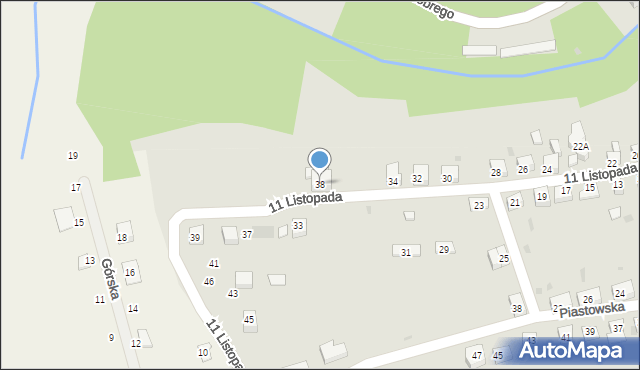 Głuszyca, 11 Listopada, 38, mapa Głuszyca