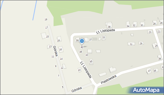 Głuszyca, 11 Listopada, 41, mapa Głuszyca