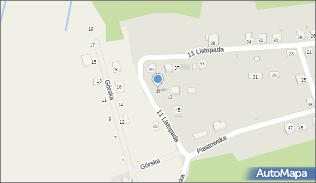 Głuszyca, 11 Listopada, 46, mapa Głuszyca