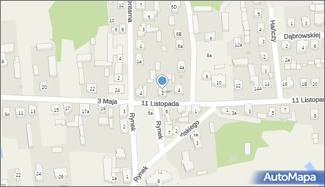 Godziesze Wielkie, 11 Listopada, 2, mapa Godziesze Wielkie