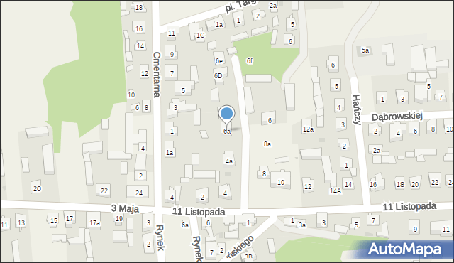 Godziesze Wielkie, 11 Listopada, 6a, mapa Godziesze Wielkie