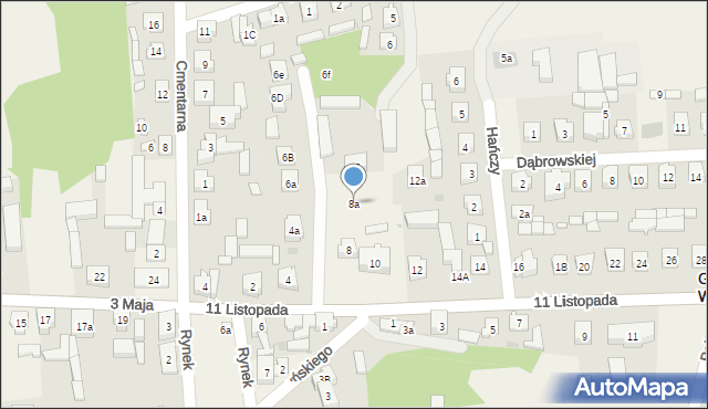 Godziesze Wielkie, 11 Listopada, 8a, mapa Godziesze Wielkie
