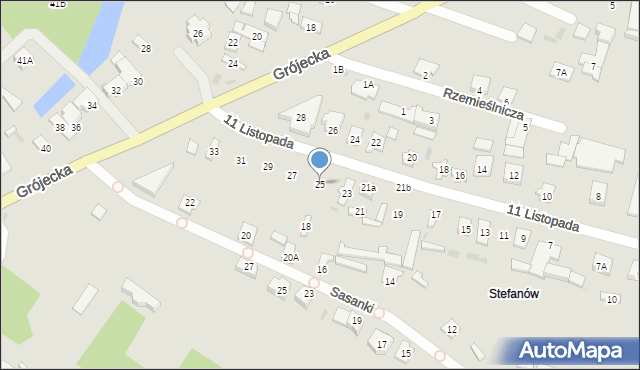 Góra Kalwaria, 11 Listopada, 25, mapa Góra Kalwaria