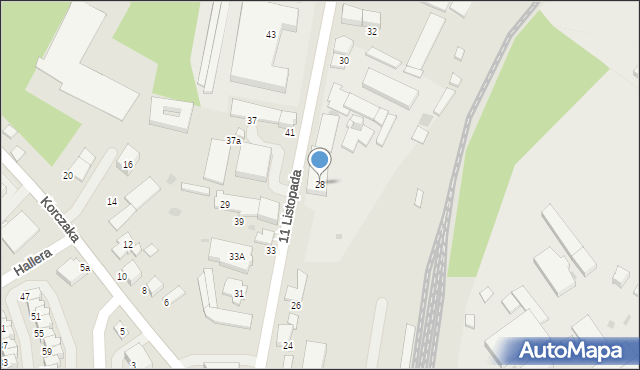 Gorlice, 11 Listopada, 28, mapa Gorlic