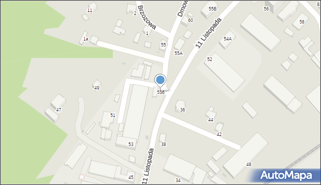 Gorlice, 11 Listopada, 536, mapa Gorlic