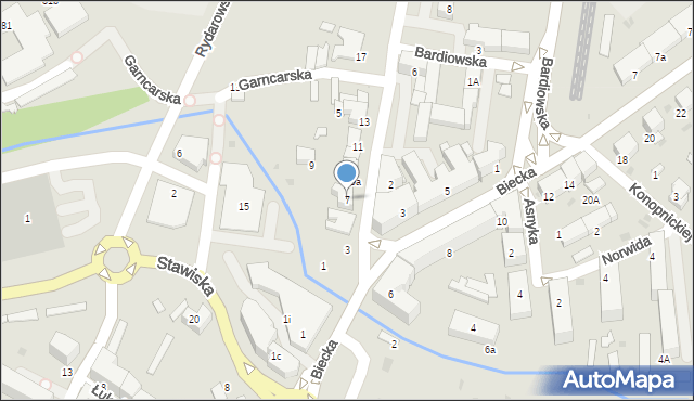 Gorlice, 11 Listopada, 7, mapa Gorlic