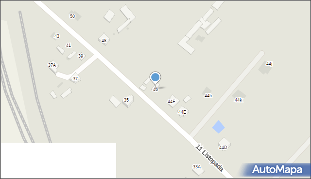 Grajewo, 11 Listopada, 46, mapa Grajewo