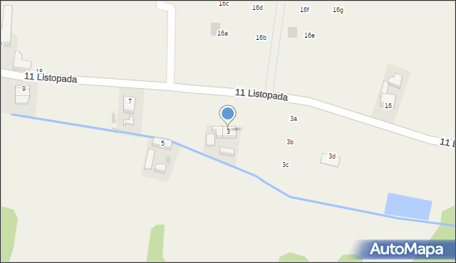Gromadka, 11 Listopada, 3, mapa Gromadka