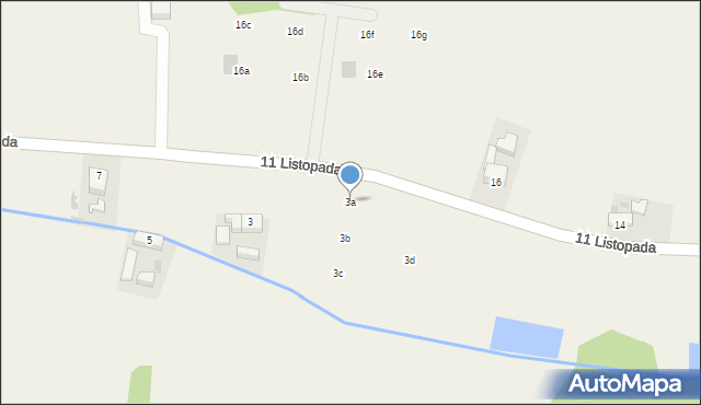 Gromadka, 11 Listopada, 3a, mapa Gromadka