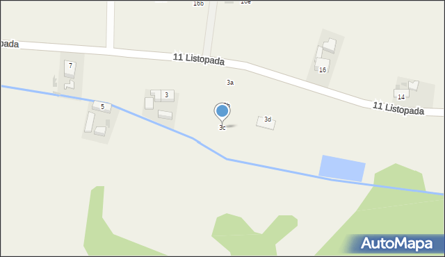 Gromadka, 11 Listopada, 3c, mapa Gromadka