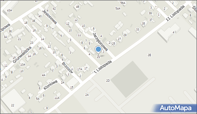 Hajnówka, 11 Listopada, 21, mapa Hajnówka