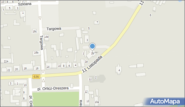 Jadów, 11 Listopada, 1b, mapa Jadów