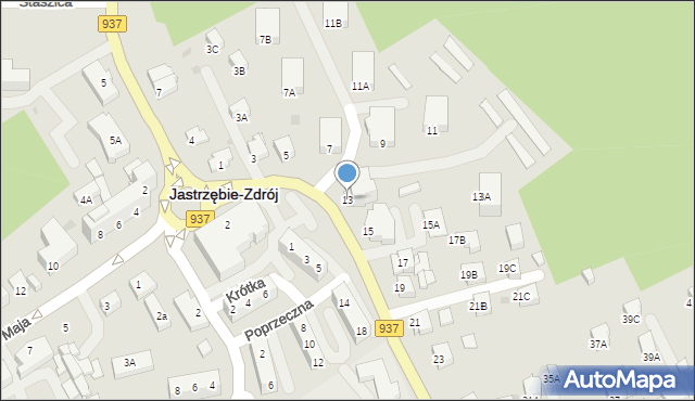 Jastrzębie-Zdrój, 11 Listopada, 13, mapa Jastrzębie-Zdrój