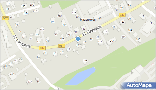 Jastrzębie-Zdrój, 11 Listopada, 16, mapa Jastrzębie-Zdrój