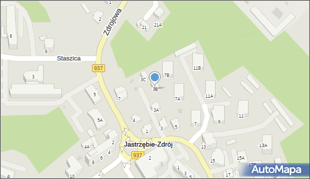 Jastrzębie-Zdrój, 11 Listopada, 3B, mapa Jastrzębie-Zdrój