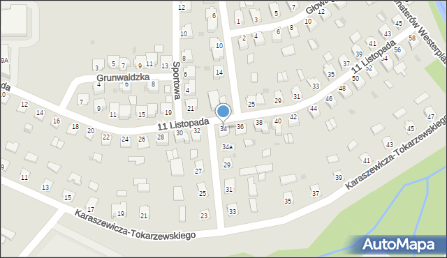 Kańczuga, 11 Listopada, 34, mapa Kańczuga