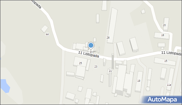 Katowice, 11 Listopada, 32, mapa Katowic