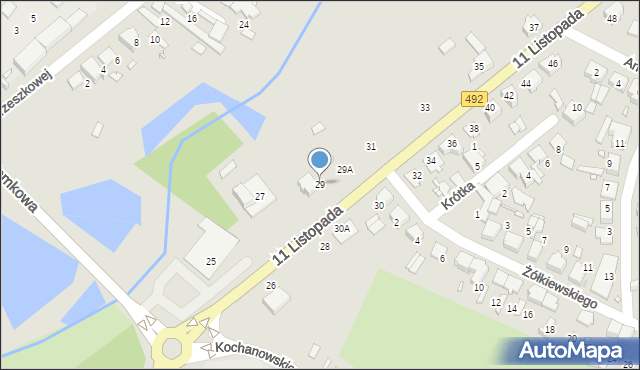 Kłobuck, 11 Listopada, 29, mapa Kłobuck