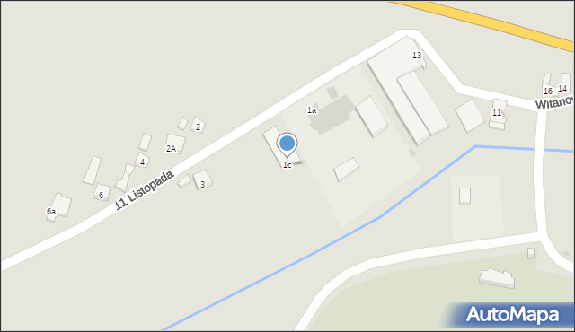 Kłodawa, 11 Listopada, 1c, mapa Kłodawa