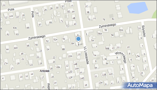 Kobyłka, 11 Listopada, 8, mapa Kobyłka