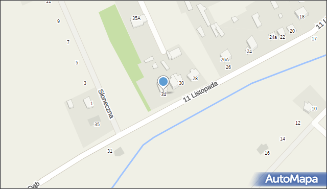 Kołaki Kościelne, 11 Listopada, 34, mapa Kołaki Kościelne