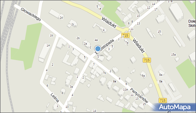 Koluszki, 11 Listopada, 1, mapa Koluszki