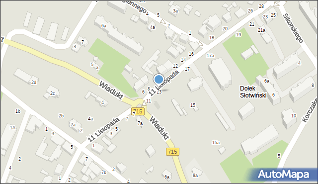 Koluszki, 11 Listopada, 13, mapa Koluszki