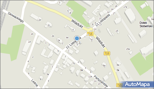 Koluszki, 11 Listopada, 3, mapa Koluszki