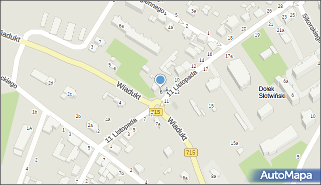 Koluszki, 11 Listopada, 6, mapa Koluszki