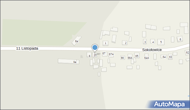 Koszyce, 11 Listopada, 10, mapa Koszyce