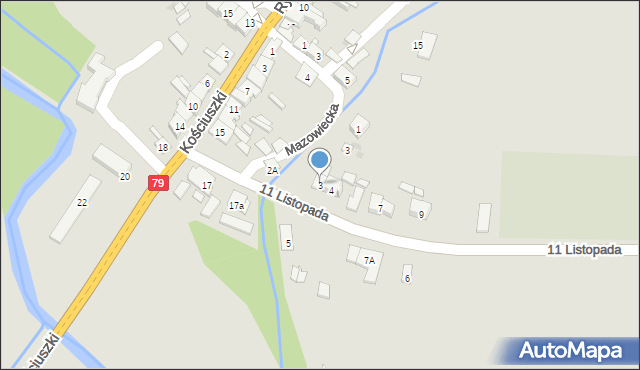 Koszyce, 11 Listopada, 3, mapa Koszyce