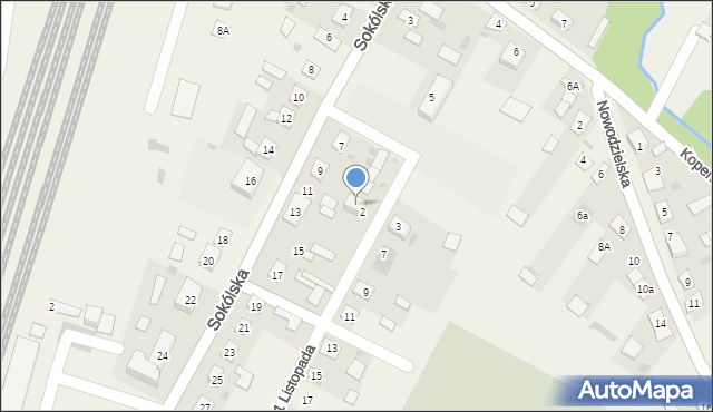 Kuźnica, 11 Listopada, 4, mapa Kuźnica