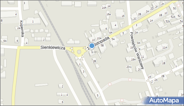 Łeba, 11 Listopada, 7, mapa Łeba