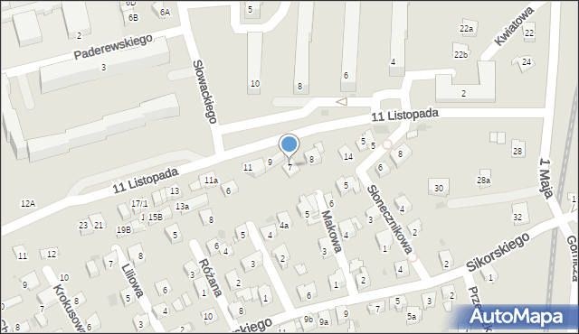 Libiąż, 11 Listopada, 7, mapa Libiąż