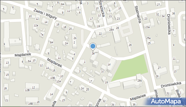 Lubliniec, 11 Listopada, 1a, mapa Lubliniec